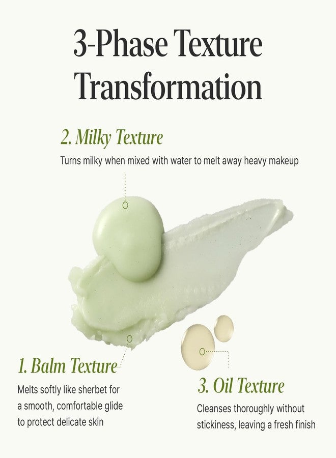 CKD Guaranteed CKD Green Plum AHA·BHA Grinding Cleansing Oil Balm - Sherbet Balm Korean Cleanser for Makeup, Sebum & Blackhead Removal. Exfoliating with 4-Acid Complex for All types of Skin. 1.75 fl oz - Image 5